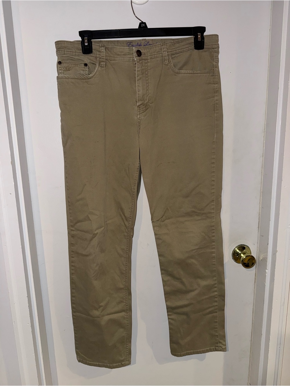 English Laundry Men's Tan Chinos 36x32 straight leg